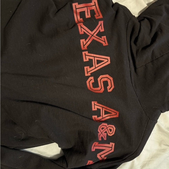 PINK Victoria's Secret Texas A&M Black Quarter-Zip Hoodie 🖤✨ - Picture 2 of 3